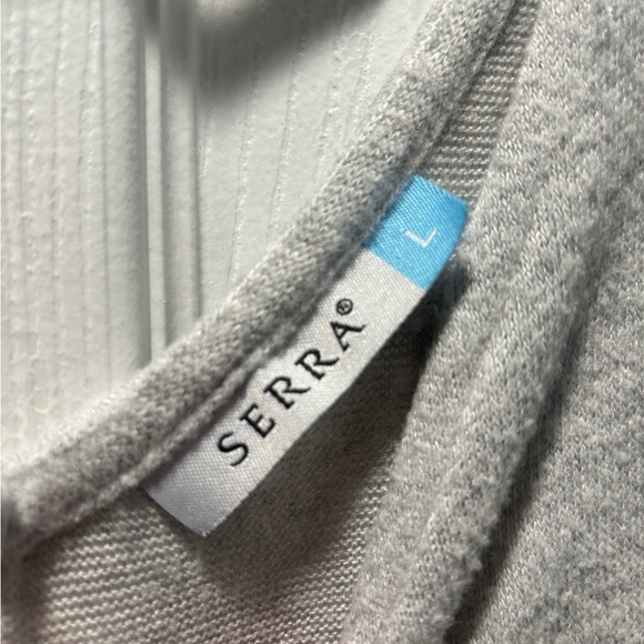 Serra Gray Women’s Jumpsuit w/Pockets and Drawstrings-size L - Picture 2 of 6